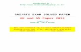 GK and GS Solved Paper 2012developindiagroup.co.in/Previous Year Question Paper/RAS... · Web viewDownloaded By : RAS/RTS EXAM SOLVED PAPER GK and GS Paper 2012 Prepare by Develop