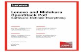 Lenovo and Midokura OpenStack PoC - Cloud Object … · Lenovo and Midokura OpenStack PoC Software-Defined Everything ... Business are being challenged to react faster to growing