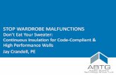 STOP WARDROBE MALFUNCTIONS - Applied … joints in-service performance (~15 years after install) ASTM E331, 2hrs @ 6.24psf with 5gph/ft2 spray Water head test after accelerated aging