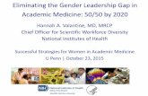 Hannah A. Valantine, MD, MRCP Chief Officer for Scientific ... · Chief Officer for Scientific Workforce Diversity . National Institutes of Health . ... Modern Sexism Scale ... Mass