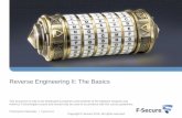 Reverse Engineering II: The Basics - DEPARTMENT OF ... · Reverse Engineering II: The Basics This document is only to be distributed to teachers and students of the Malware Analysis