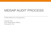MDSAP AUDIT PROCESS - fdanews.com AUDIT PROCESS ... Can currently audit to ISO 13485:2003 or 2016 ... and/or the audit checklist and perform internal audit(s)