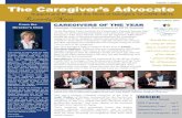 Volume 1, Issue 2 The Caregiver’s Advocate - Rosalynn Carter 2015.pdf · At the Rosalynn Carter Institute for Caregiving’s National Summit Gala on Oct. 23, three amazing individuals