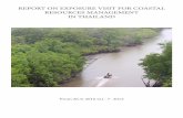 REPORT ON EXPOSURE VISIT FOR COASTAL RESOURCES MANAGEMENT ... · report on exposure visit for coastal resources management in thailand from 26-6-2016 to1- 7- 2012
