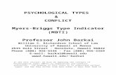 barkai/HO/MBTI-HO APCSS.doc · Web viewPSYCHOLOGICAL TYPES & CONFLICT Myers-Briggs Type Indicator (MBTI) Professor John Barkai William S. Richardson School of Law University of Hawaii