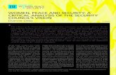 WOMEN, PEACE AND SECURITY: A CRITICAL … · WOMEN, PEACE AND SECURITY: A CRITICAL ANALYSIS OF THE SECURITY COUNCIL’S VISION ... In the vast majority of them, peace is coupled with