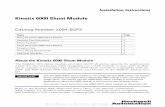 Kinetix 6000 Shunt Module Installation Instructionsliterature.rockwellautomation.com/idc/groups/literature/documents/... · Installation Instructions ... About the Kinetix 6000 Shunt