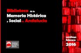 Biblioteca de la Memoria Histórica Social Andalucía · Biblioteca de la Memoria Histórica y Social de Andalucía ...