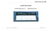 Recorders: Honeywell DPR250 Product Manual - … manual issue 6 january 2004 us1i-6199 . dpr 250 digital strip chart recorder product manual ref. : us1i-6199 issue ... 4-1 4.1 introduction