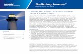 Defining Issues 15-8 Lease Accounting Discussions Near ... · This edition of Defining Issues discusses the Boards ... the project will result in ... The Boards’ disparate approaches