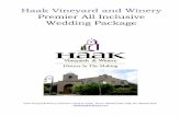 Haak Vineyard and Winery Premier All Inclusive Wedding Package Wedding Rental... · Haak Vineyard and Winery Premier All ... \Shared WEDDING FILES Contracts&Agreements ... stoneware