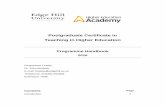 Postgraduate Certificate in Learning and Teaching … · Postgraduate Certificate in ... Mapping of module learning outcomes against the ... Develop skills relevant to teaching and