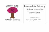 Rowan Gate Primary School Creative Curriculum · Rowan Gate Primary School Creative Curriculum ... texture, line, shape, form and space. Pupils will learn about the work of a ...