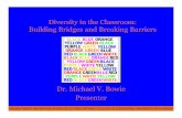 Diversity in the Classroom: Building Bridges and … in the Classroom: Building Bridges and Breaking Barriers Dr. Michael V. Bowie Presenter RECRUITMENT,*RETENTION,*&*MULTICULTURAL*AFFAIRS,*COLLEGE*OF