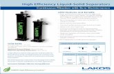 Models & Dimensions Test Conditions Independent Testing ... · All LAKOS eHTX Separators are warranted for five (5) years from date of delivery. ... TEST SEPARATOR FLOW METER: LAKOS