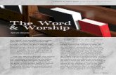 The Word & Worship - Bible Witness Media Ministry · Rule of Worship The Bible is meant to guide man on what to believe concerning God and to teach him his duty towards his Creator.