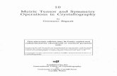 Metric Tensor and Symmetry Operations in Crystallography · Metric Tensor and Symmetry Operations in Crystallography ... orientation of the corresponding symmetry element with ...