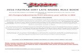 2016 FASTRAK DIRT LATE MODEL RULE BOOK - … 1 of 15 2016 FASTRAK DIRT LATE MODEL RULE BOOK (ALL RULES ARE SUBJECT TO CHANGE OR AMENDED BY FASTRAK OFFICIALS in …