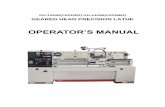 OPERATOR’S MANUAL - Toolotsc6232b2) gh-1440b(c6236b2) geared head precision lathe operator’s manual
