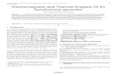 Electromagnetic and Thermal Analysis Of An … and Thermal Analysis Of An Synchronous generator Olivia Ramya Chitranjan, ... Electromagnetic and Thermal Analysis Of An Synchronous