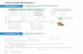 Selected Answers - Big Ideas Math 6/ans... · A60 Selected Answers Selected Answers 1. Algebraic Expression Numbers Variables Operations x − 88 x Subtraction ... MSFL6_TE_Selected