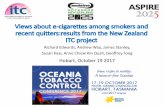 Views about e-cigarettes among smokers and recent … · Views about e-cigarettes among smokers and recent quitters:results from the New Zealand ITC project ... •Nicotine containing