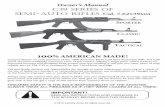 100% AMERICAN MADE! - centuryarms.com in the firearm’s instruction manual and the manufacturer’s markings on the firearm itself. Use of the wrong ammunition, improperly reloaded