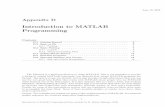 Introduction to MATLAB Programming - …eaton.math.rpi.edu/faculty/Holmes/Courses/NumLinAlg/Spring17/...Introduction to Scientiﬁc Computing and Data Analysis by M. Holmes (Springer,