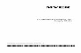 E-Commerce Contacts List Supply Chain - Myer Contacts List...E-Commerce Contacts List Supply Chain Confidential and proprietary information of Myer Pty Ltd Contents
