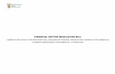 FINANCIAL SECTOR REGULATION BILL - National … comments/FSR2014/FSR Bill Comments... · FINANCIAL SECTOR REGULATION BILL ... REGULATORY LAWS ... COMMENTS ON THE FINANCIAL SECTOR