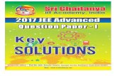 2017-Jee-Advanced - Sri Chaitanyasrichaitanya.net/wp-content/uploads/2017/05/advanced2017...2017-Jee-Advanced Q uestion P aper-1_K ey & S olutions Sri Chaitanya IIT Academy # 304,