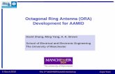 Octagonal Ring Antenna (ORA) Development for AAMID · Octagonal Ring Antenna (ORA) Development for AAMID David Zhang, ... 0.7-1.8GHz; 300ohms. GaAs pHEMTs ... • The power consumption