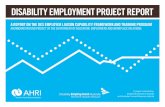 Disability Employment Project Report · DISABILITY EMPLOYMENT PROJECT REPORT A REPORT ON THE DES EMPLOYER LIAISON CAPABILITY FRAMEWORK AND TRAINING PROGRAM ... and Australian Human