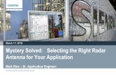 March 17, 2016 Mystery Solved: Selecting the Right … Solved: Selecting the Right Radar Antenna for Your Application ... Review what applications are best suited for radar