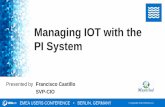 Managing IOT with the PI System - OSIsoft · • Serving about 9 million people in West Metro Manila and Cavite • Provide Water, Septage and Sewerage services . ... Managing IOT