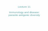 Lecture 11 Immunology and disease: parasite antigenic ...eebweb.arizona.edu/Courses/Ecol409_509/2006_lectures/lecture11a.pdf · Lecture 11 Immunology and ... then looks at the resulting