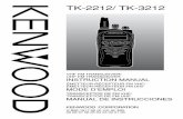 TK-2212/ TK-3212 - Électronique Mercier · TK-2212/ TK-3212 INSTRUCTION MANUAL ENGLISH. i THANK YOU We are grateful you chose KENWOOD for your land mobile radio …
