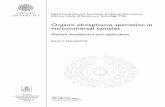 environmental samples Organic phosphorus speciation in734746/FULLTEXT01.pdf · quantification of organic phosphorus compounds ... analytical chemistry is used not only as an investigation
