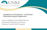 Treatment of Insomnia - A Clinical Pharmacological Approachc.ymcdn.com/sites/ · Treatment of Insomnia - A Clinical Pharmacological Approach ... factor for obstructive sleep apnea