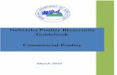 Nebraska Poultry Biosecurity Guidebook Commercial … · If a grower has employees who live off the farm premises, these employees should shower, ... Verify that the Nebraska Poultry