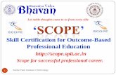 Skill Certification for Outcome-Based Professional Educationscope.spit.ac.in/files/2017/04/SCOPE_Information-1.pdf · Skill Certification for Outcome-Based Professional Education