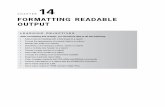 CHAPTER FORMATTING READABLE - …barney.gonzaga.edu/~chen/bmis441/oracle/Oracle_ch14.pdf · All examples in this chapter are shown with the Oracle 11g SQL*Plus ... shown with two