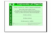 University of Nigeria of Nigeria Research Publications Author SYLVANUS, Obi Chukwudebelu PG/M.Ed/S/89/7445 Title Problem of School Administration in Onitsha Educational Zone of Anambra