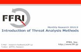 Monthly Research 2016.9 Introduction of Threat Analysis ... · Introduction of Threat Analysis Methods FFRI, Inc. ... • Methods to identify threats and evaluate risk ... • STRIDE