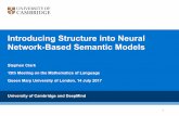 Introducing Structure into Neural Network-Based …sc609/talks/mol17.pdf · Introducing Structure into Neural Network-Based Semantic Models Stephen Clark 15th Meeting on the Mathematics