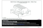 Assembly Instructionss Picnic table and San… · Kid’s Picnic Table And Sand Box Set ... the instructions provided ... allinfunkidsfurniture.com Page 4 of 8 Assembly Instructions