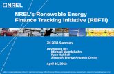 NREL’s Renewable Energy is a national laboratory of the U.S. Department of Energy, Office of Energy Efficiency and Renewable Energy, ... Hydro) Weighted Average (Q4'09 -2H'11)