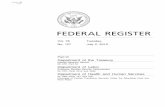 Department of the Treasury Department of Labor … · Vol. 78 Tuesday, No. 127 July 2, 2013 Part III Department of the Treasury Internal Revenue Service 26 CFR Part 54 Department