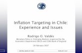 Inflation Targeting in Chile: Experience and Issues - OECD.org · Inflation Targeting in Chile: Experience and Issues. ... 1985 1987 1989 1991 1993 1995 1997 1999 Inflation target