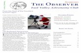 O December The bserver - East Valley Astronomy Clubevaconline.org/nl/dec-2011.pdf ·  · 2015-07-03The ObserverDecember 2011 East Valley Astronomy Club ... December 17 Deep Sky Observing